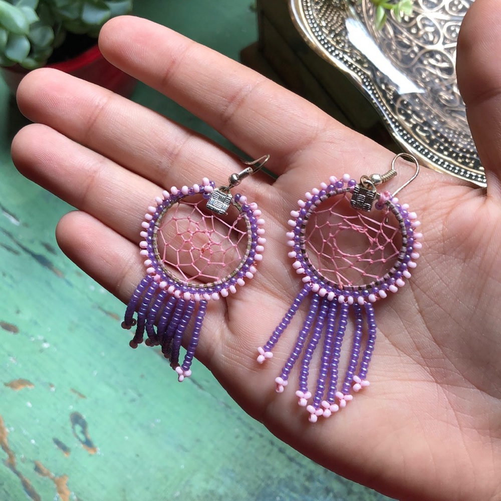 Dream catcher earrings